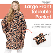 Snuggz Kids Neutral Leopard Print Rain Poncho