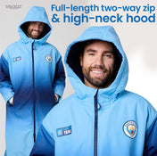 Snuggz Original Adults Manchester City Changing Robe and Swim Shorts Set