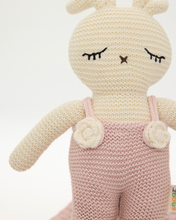Snuggz Knitted Pink Bunny Toy & Cotton Baby Blanket Set