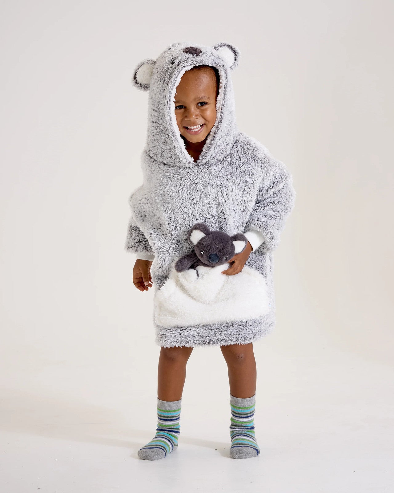 Snuggz Kids 2 in 1 Koala Pocket Pal Hooded Blanket