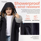 Snuggz Lite Girls Grey Changing Robe