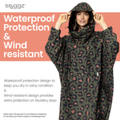 Snuggz Adult Leopard Print Rain Poncho