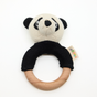 Snuggz Knitted Panda Ring Rattle Baby Toy