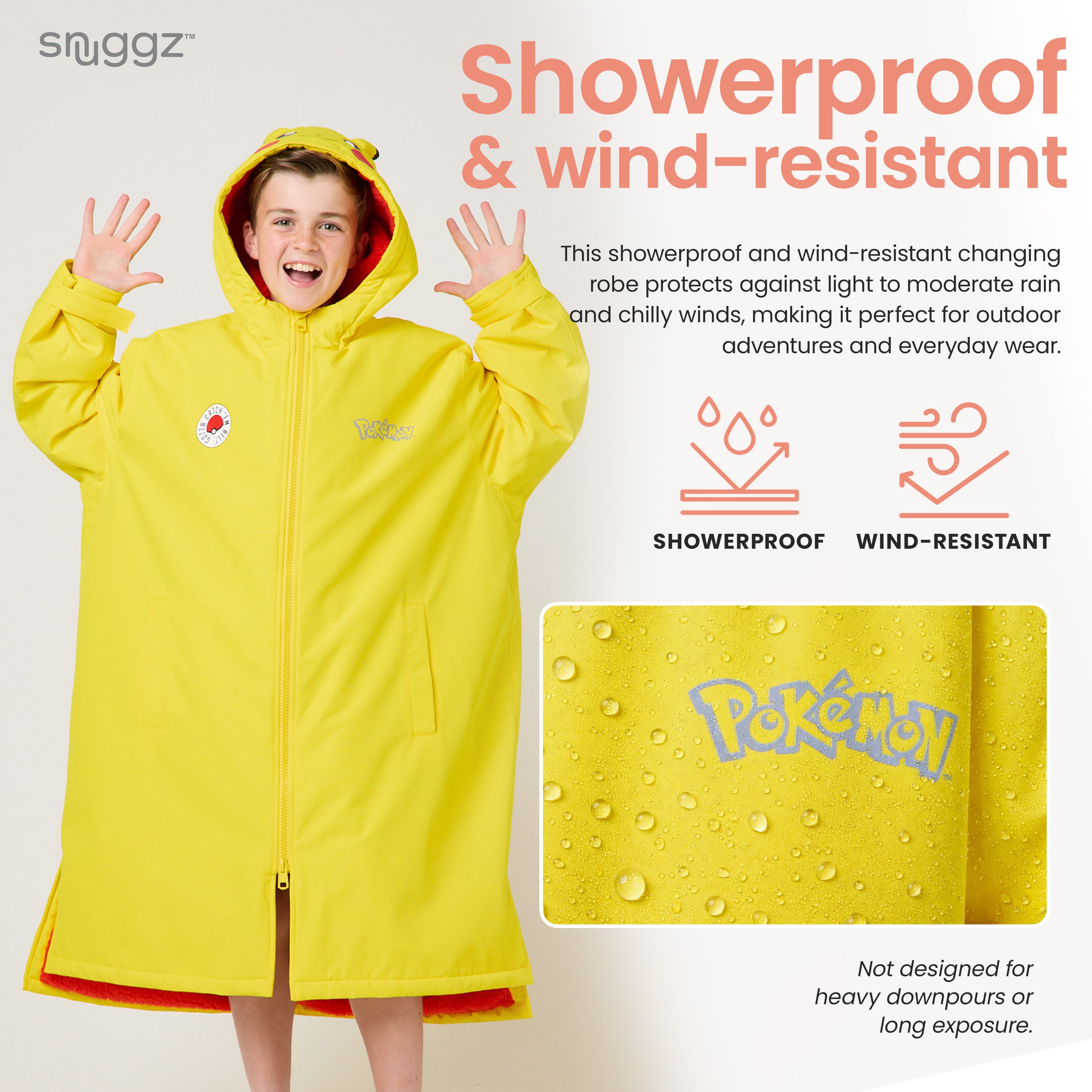 Snuggz Kids Pokemon Changing Robe & Short Set