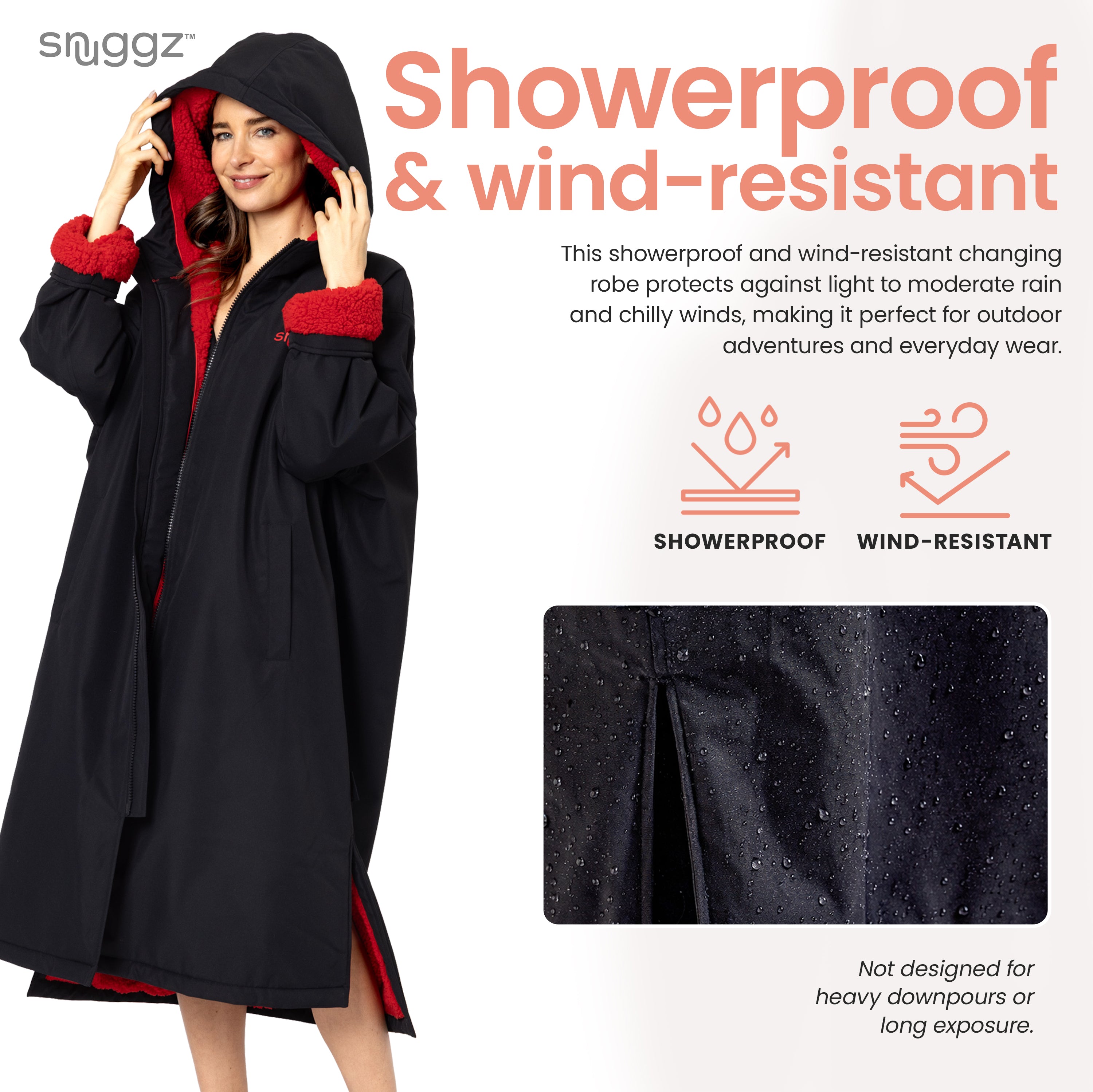 Snuggz Lite Women Red Changing robe