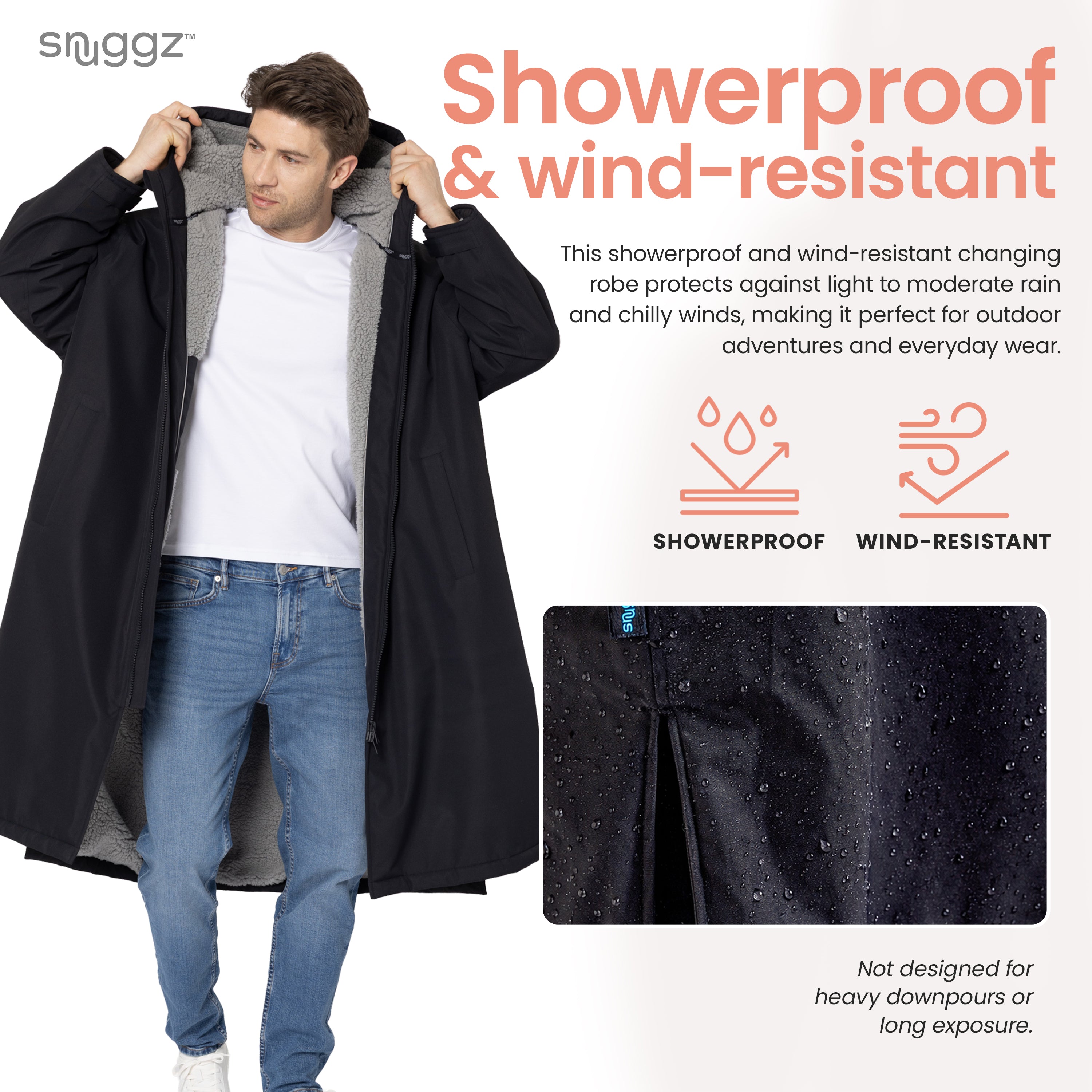 Snuggz Lite Men Grey Changing Robe