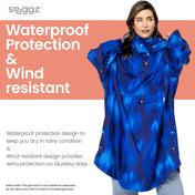Snuggz Abstract Women's Rain Poncho