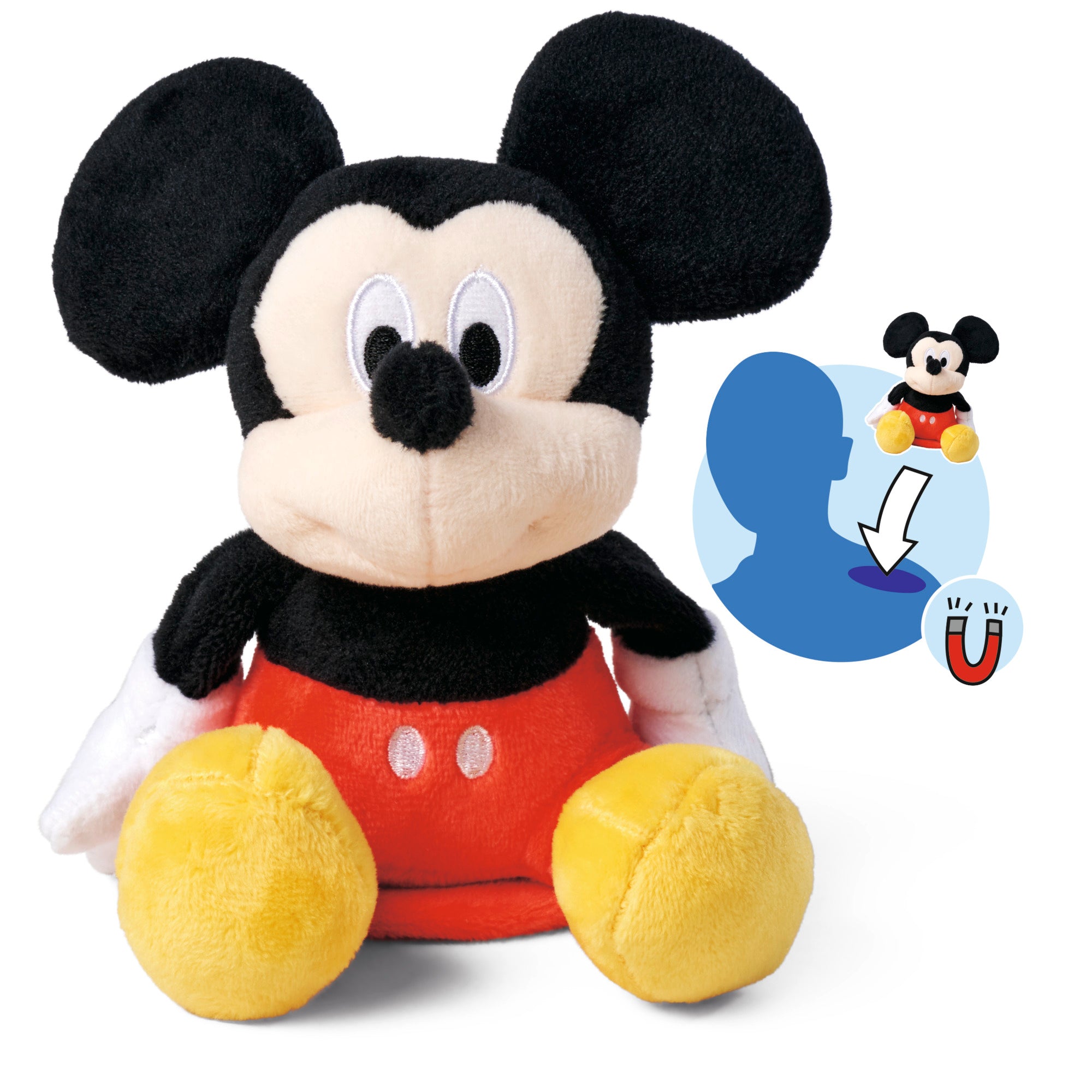 Mickey Mouse Shoulder Squad Disney Official Snuggz Licenced Plush Toy - Small size