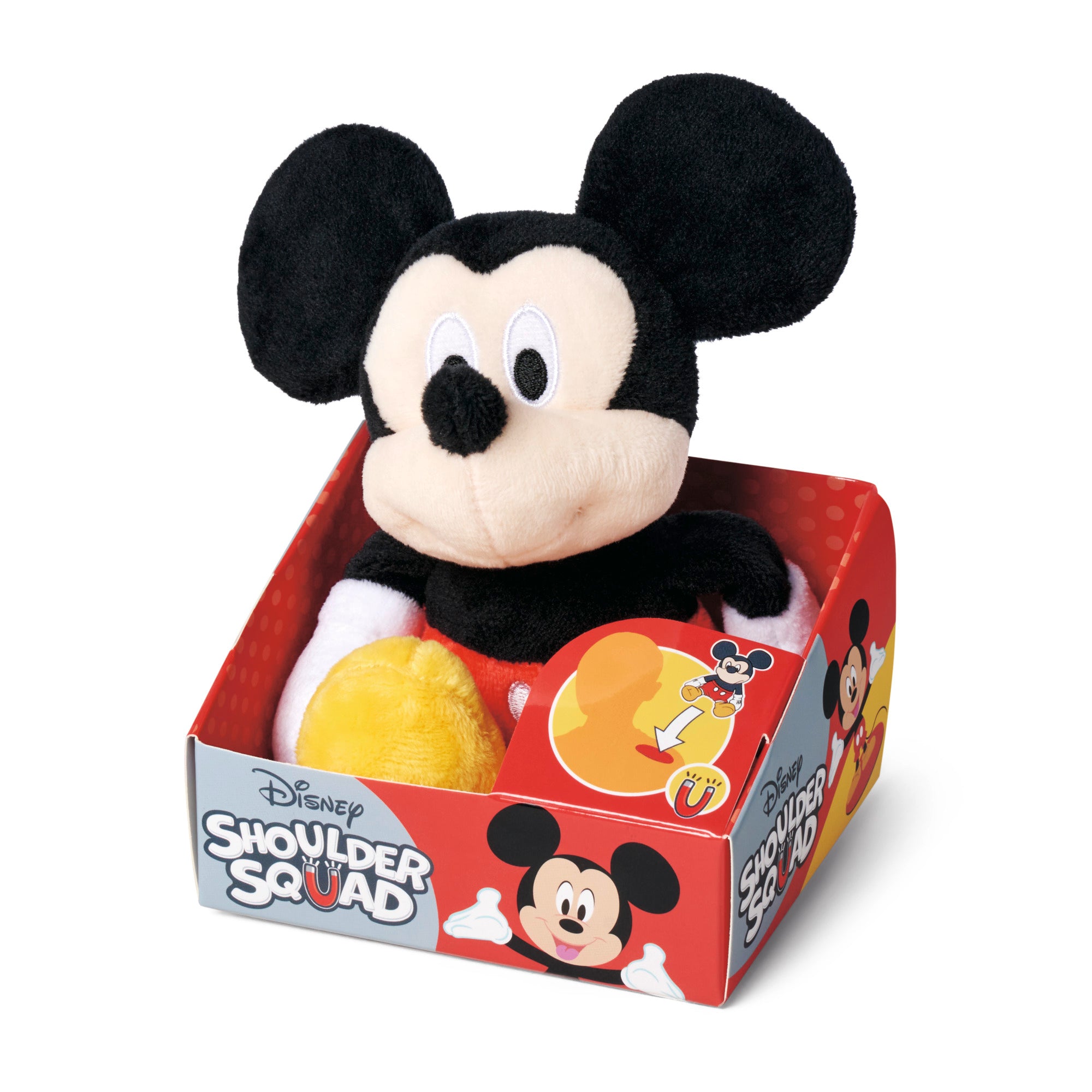 Mickey Mouse Shoulder Squad Disney Official Snuggz Licenced Plush Toy - Small size