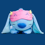 Disney Snuglets Wellbeing Stitch with Sleep Mask Disney Official Snuggz Licenced Weighted Plush Toy - Large Size
