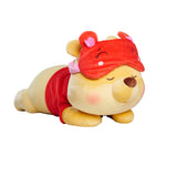 Disney Wellbeing Pooh with Sleep Mask Disney Official Snuggz Licenced Weighted Plush Toy - Large Size