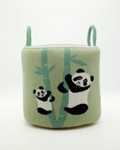 Snuggz Knitted Panda Storage Basket - Large