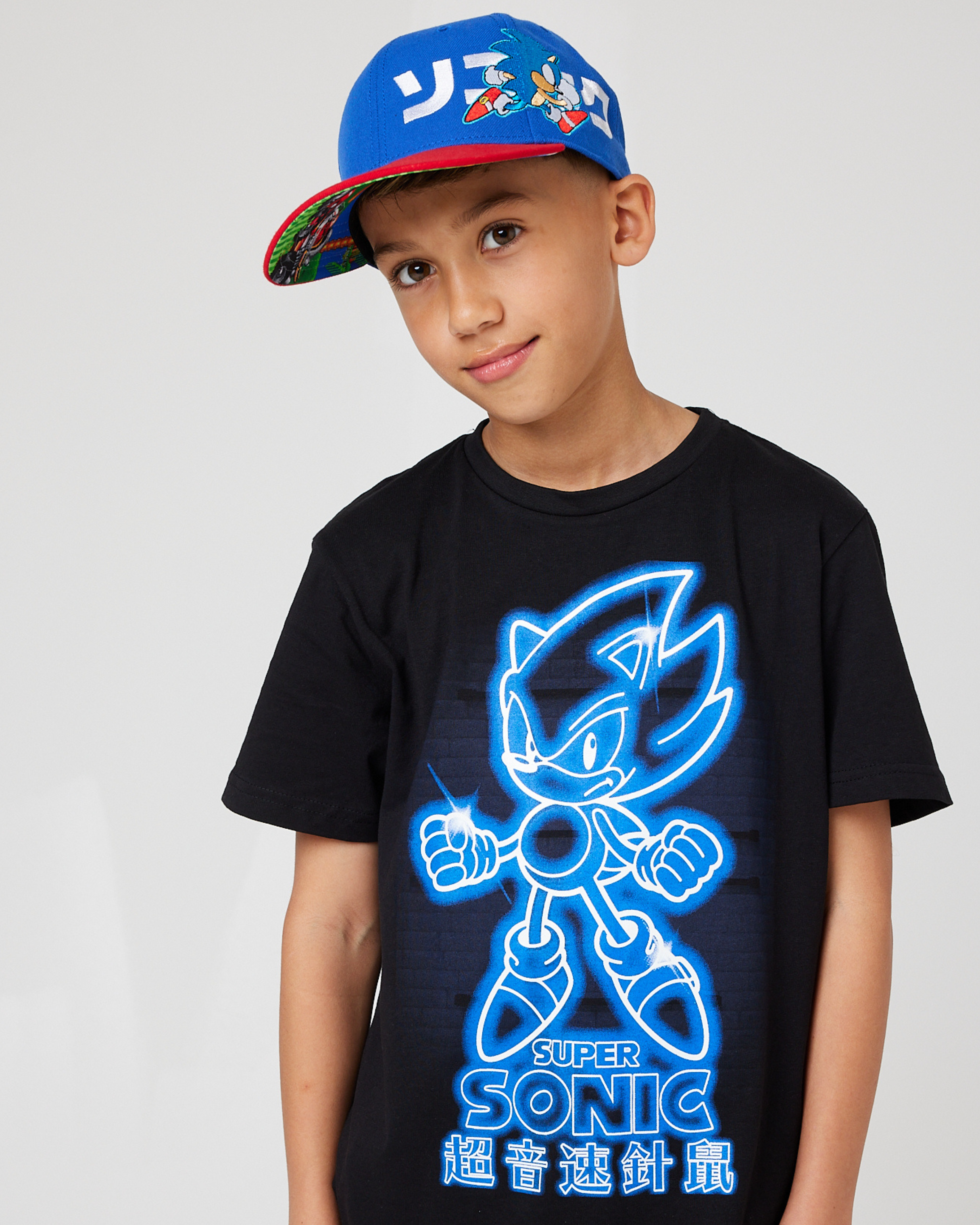 Sonic Kanji Snuggz Kids Snapback Cap
