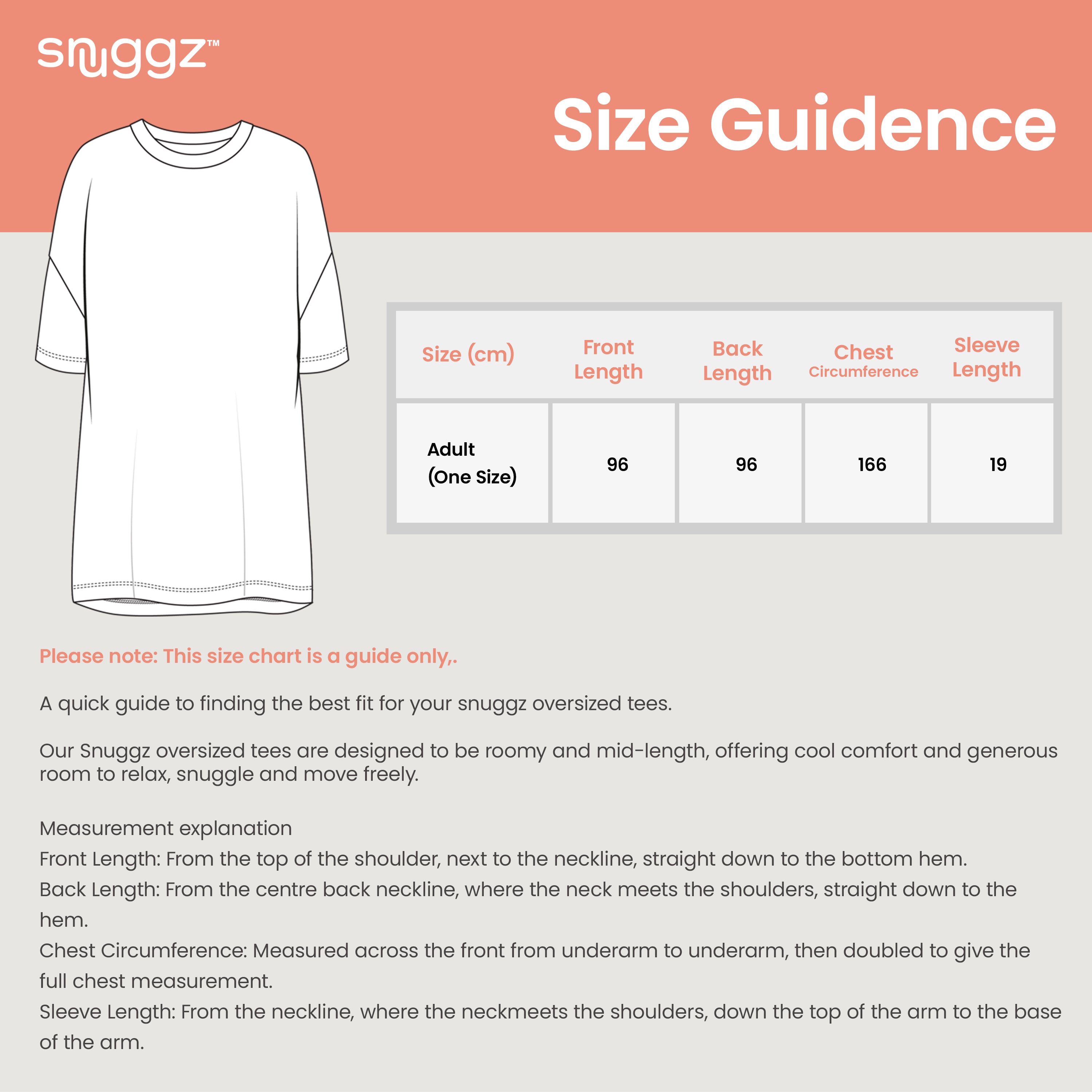 Snuggz Women Safari Bamboo Oversized Sleep Tee
