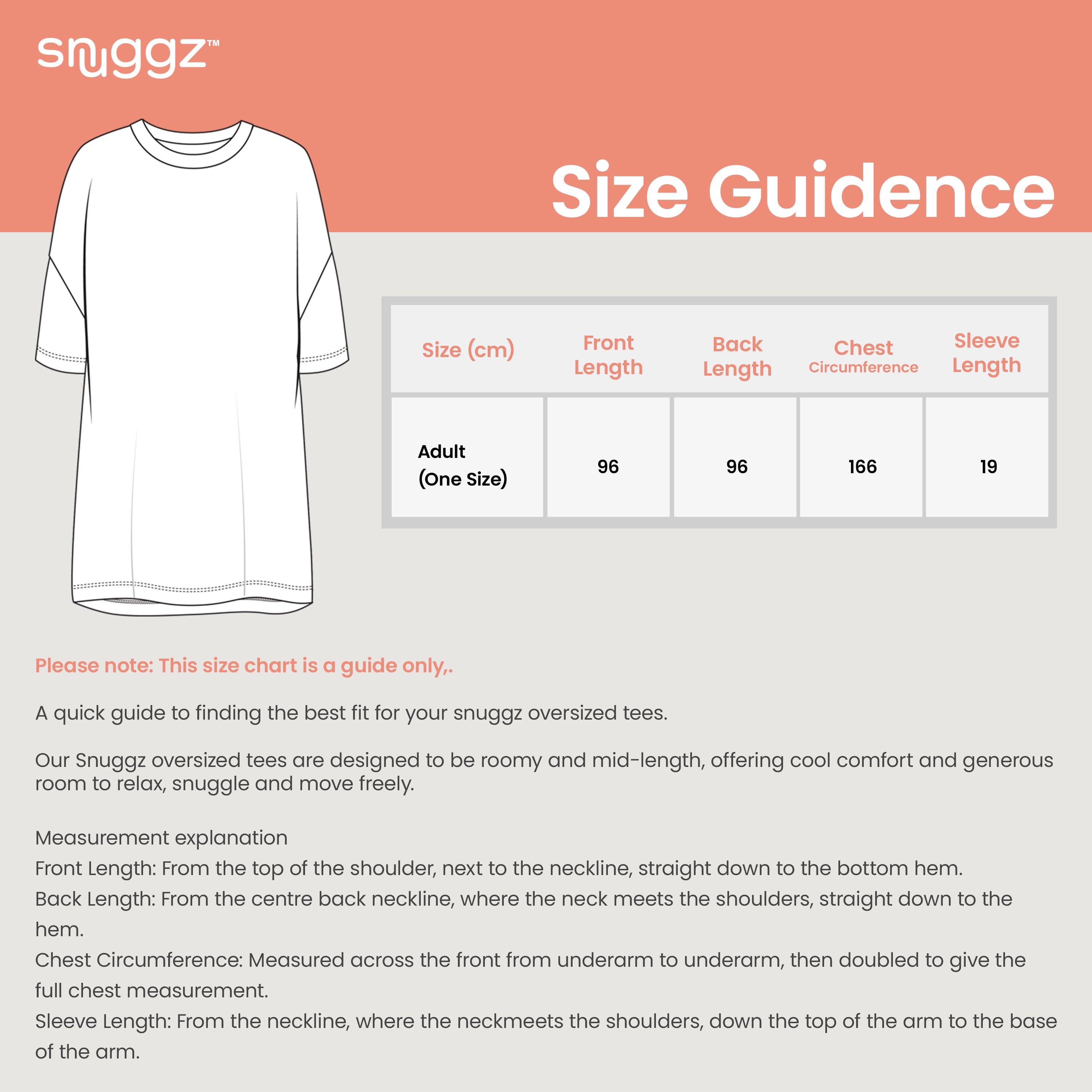 Snuggz Women Brunch Print Oversized Cooling Sleep Tee