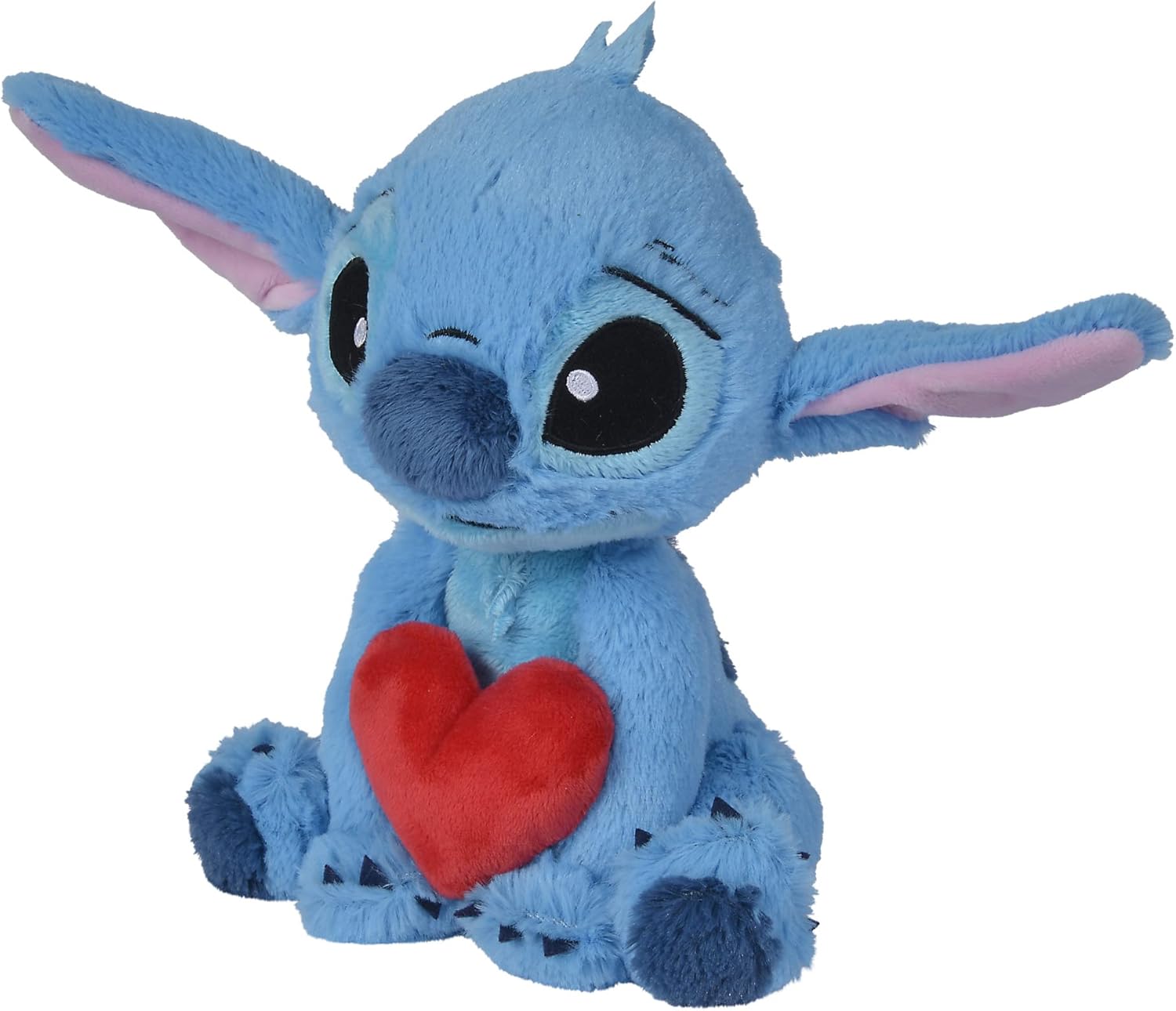 Stitch Holding Heart Disney Official Snuggz Licenced Plush Toy - Medium size