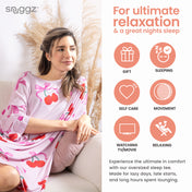 Snuggz Women Cherry Bow Bamboo Oversized Sleep Tee