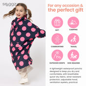 Snuggz Girls Polka Dot Rain Poncho