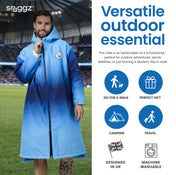 Snuggz Original Adults Manchester City Changing Robe and Swim Shorts Set