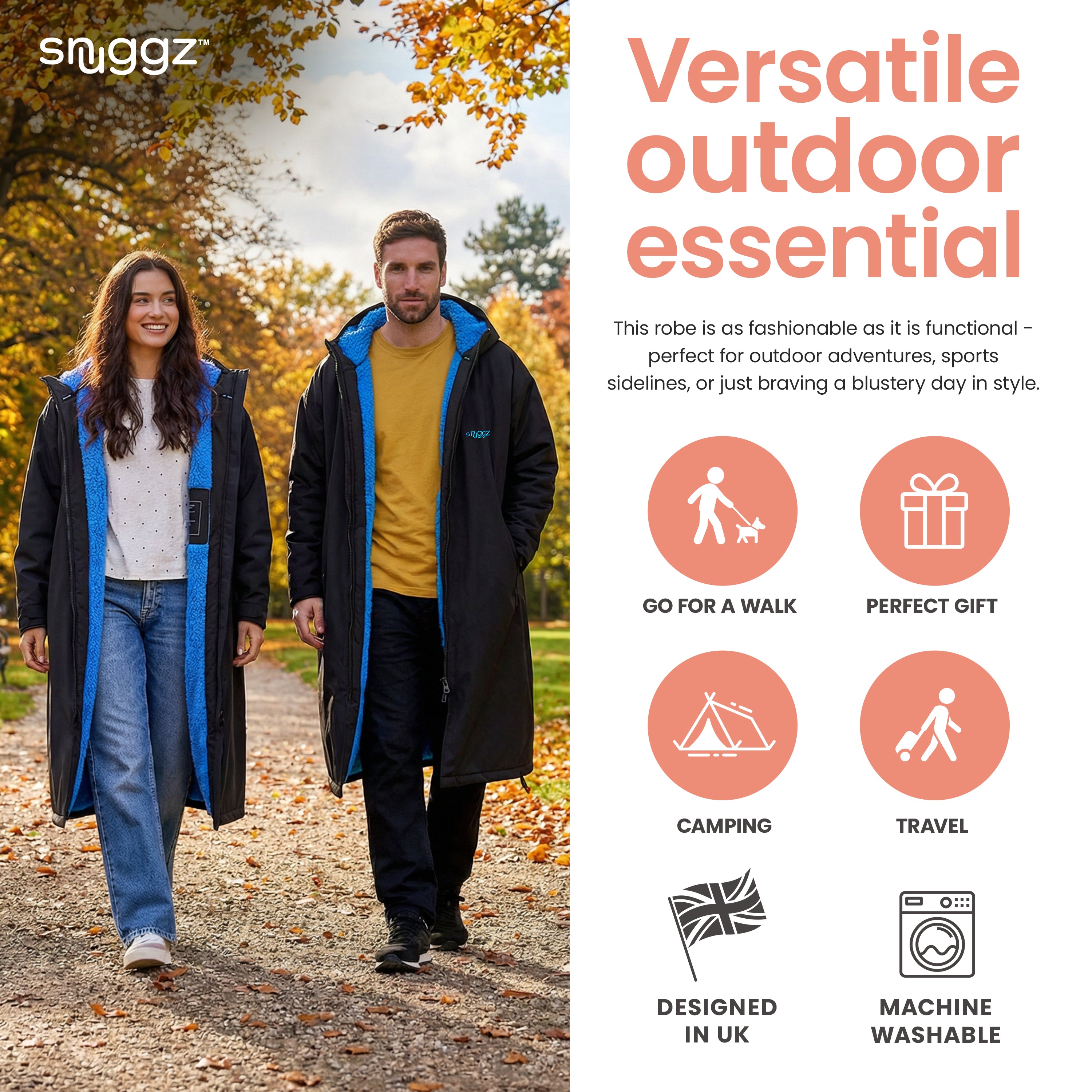 Snuggz Lite Men Grey Changing Robe