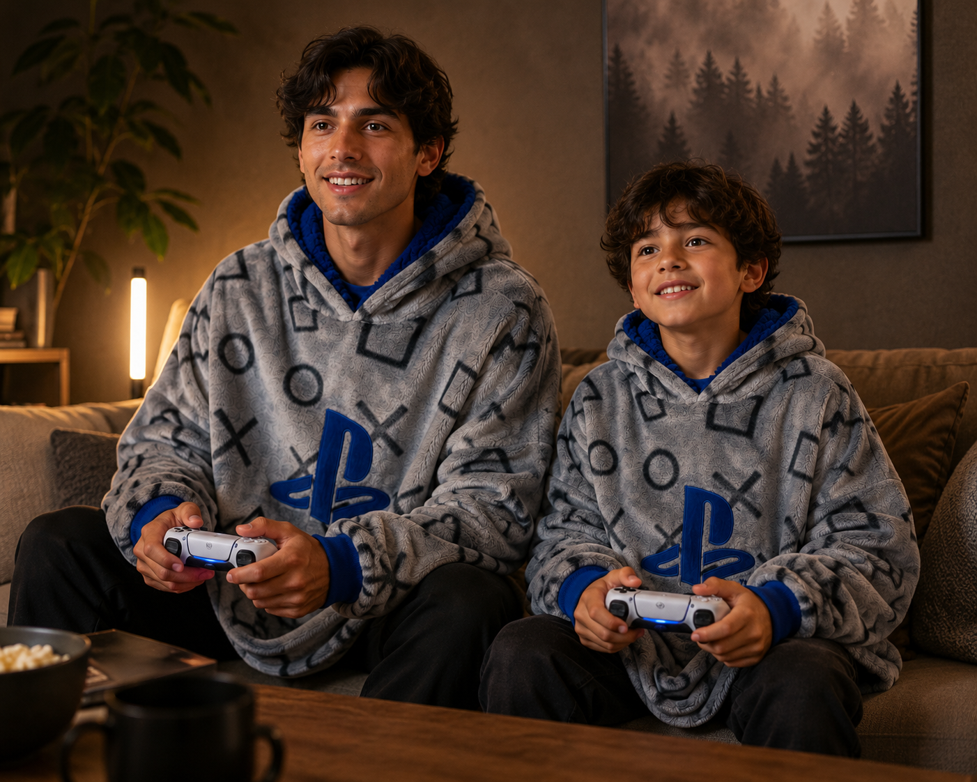 playstation hooded blanket