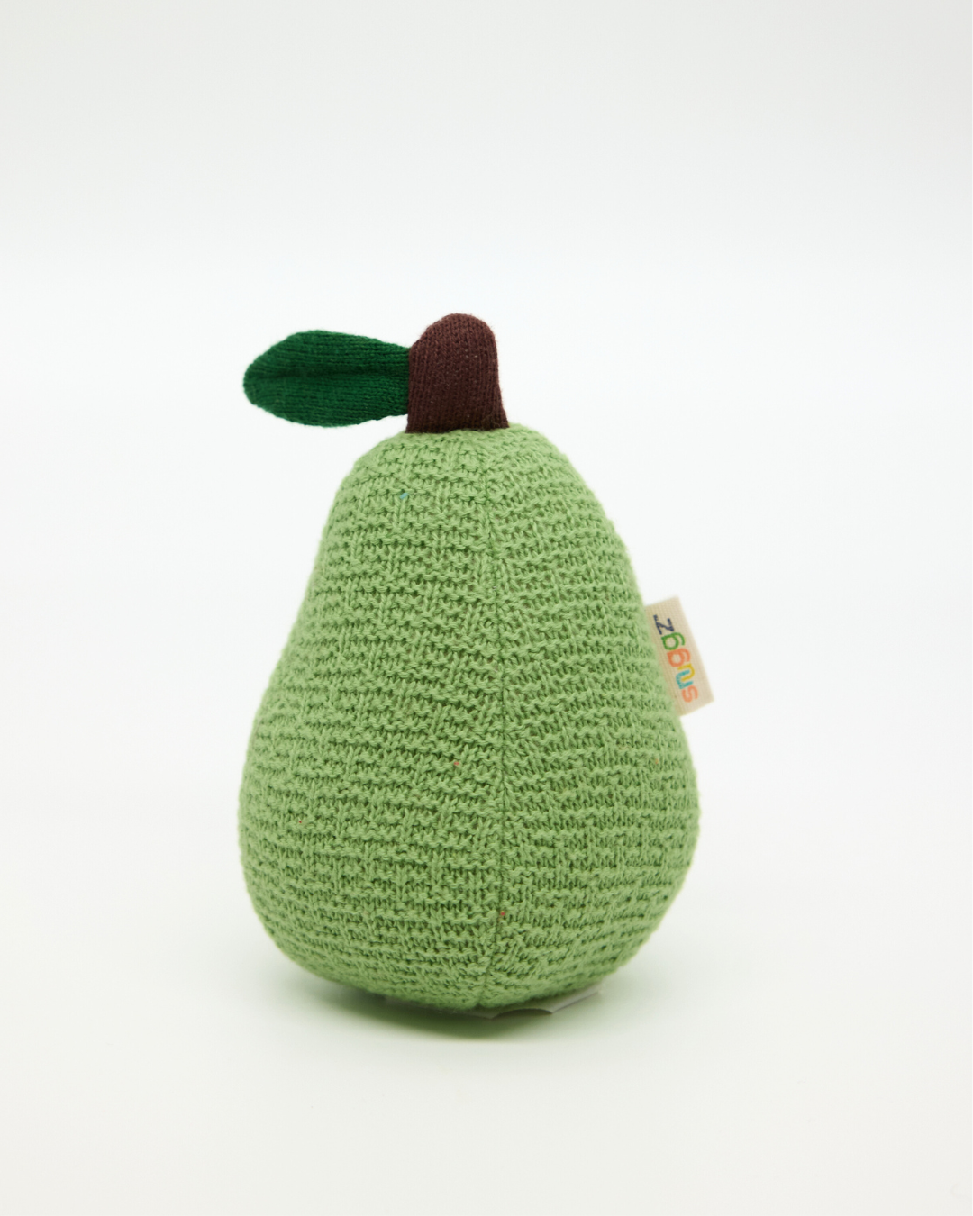 Snuggz Knitted Pear Soft Toy - Small