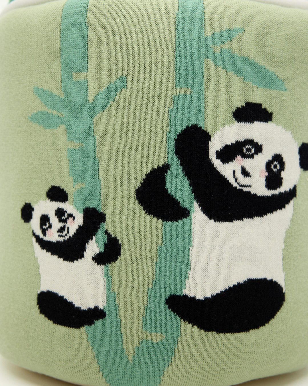 Snuggz Knitted Panda Storage Basket - Large