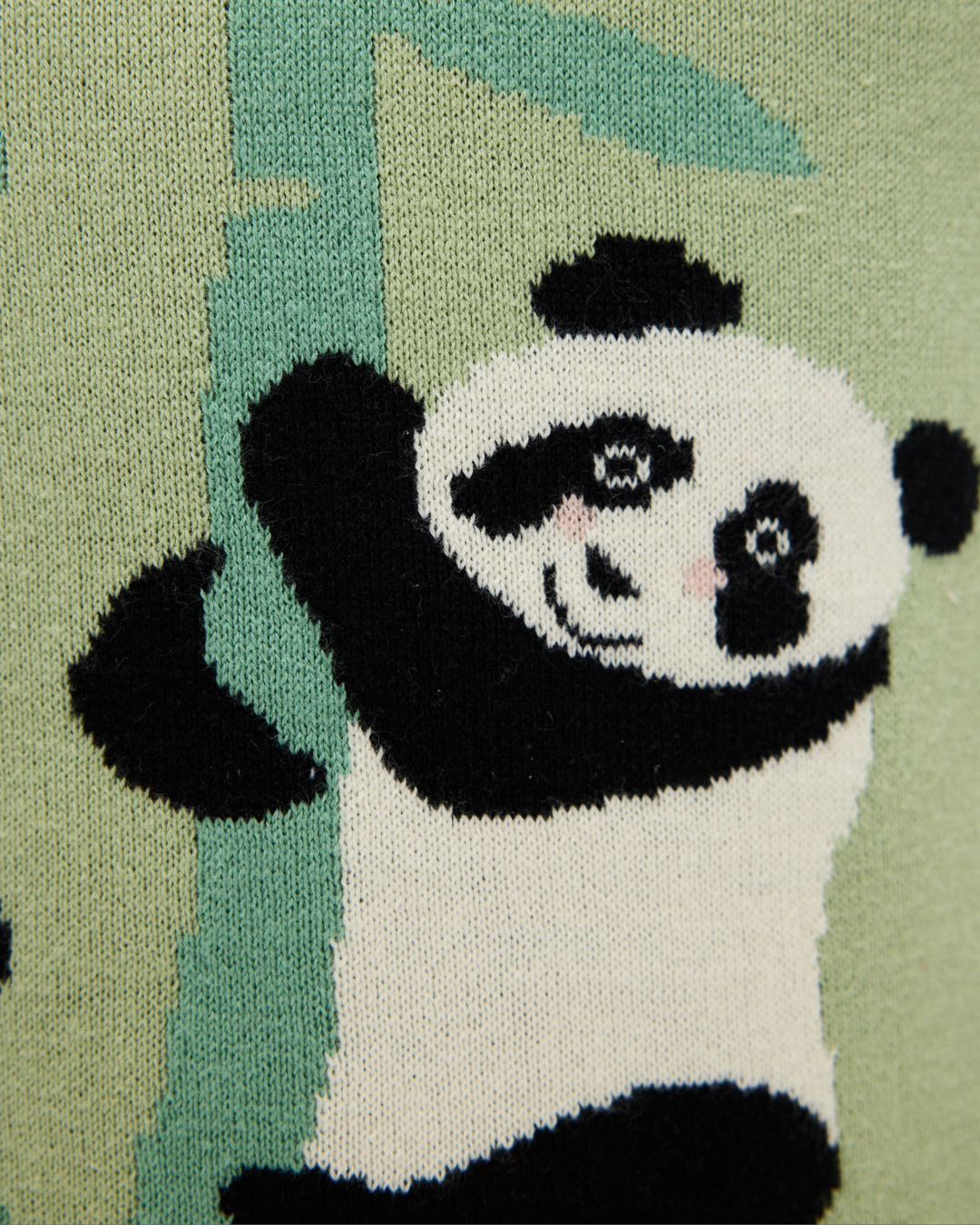 Snuggz Knitted Panda Storage Basket - Large