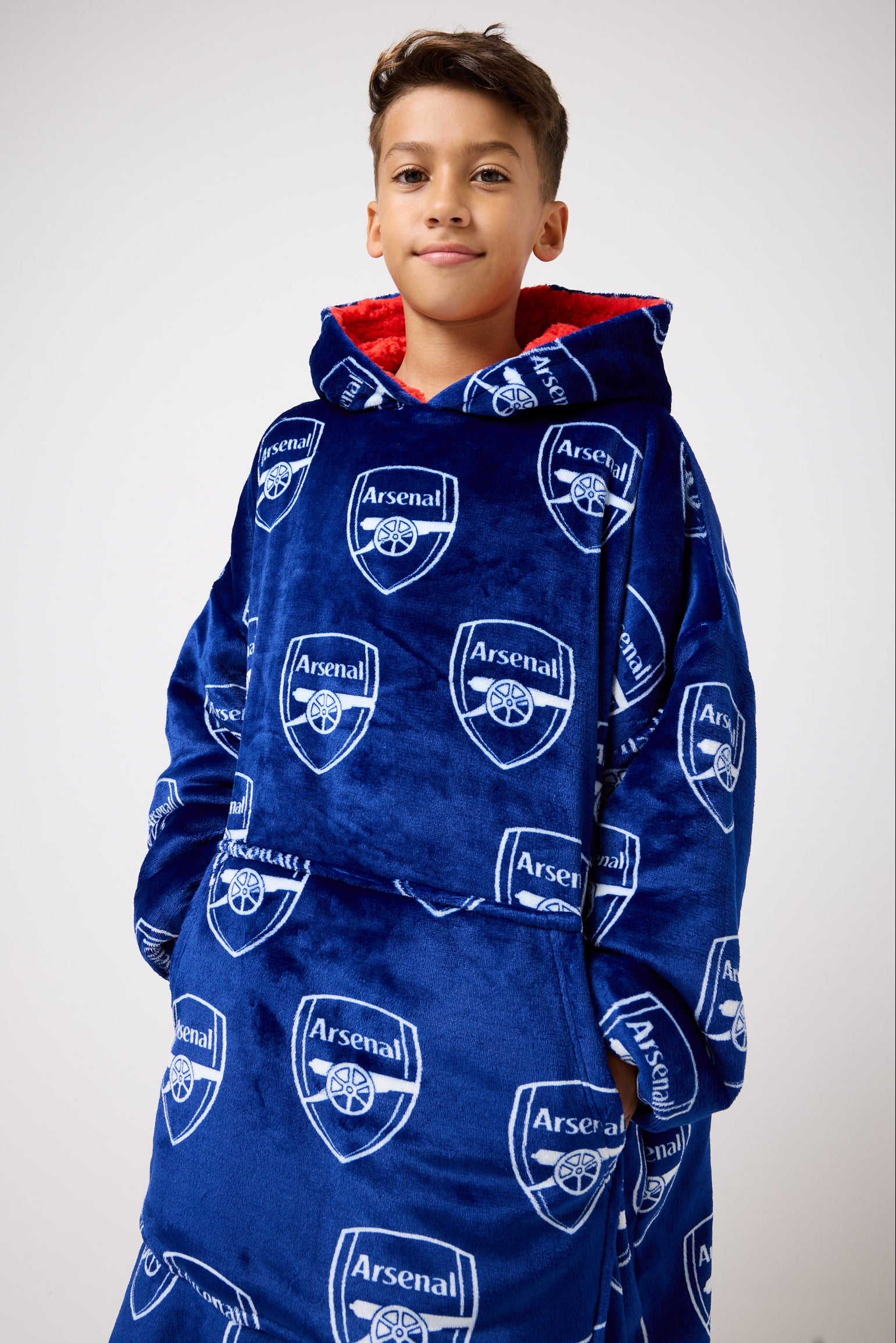 Snuggz Original Adults Arsenal Football Hooded Blanket
