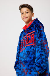 Snuggz Original Kids FC Barcelona Football Hooded Blanket