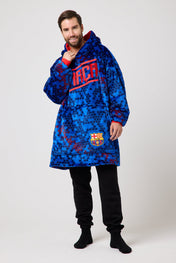 Snuggz Original Kids FC Barcelona Football Hooded Blanket