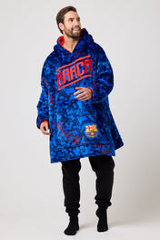 Snuggz Original Kids FC Barcelona Football Hooded Blanket