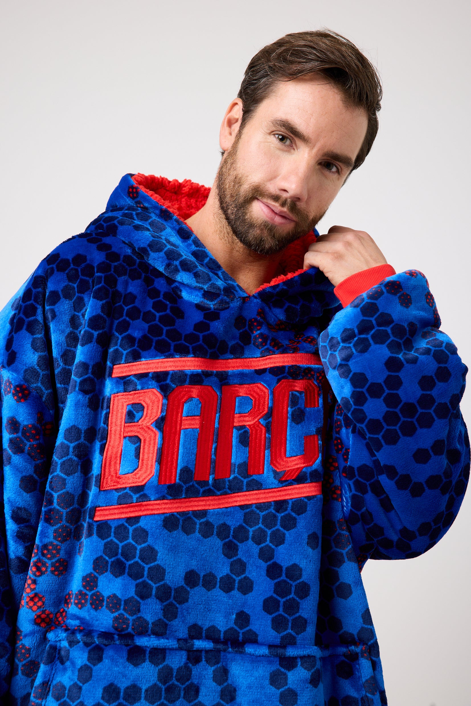 Snuggz Original Kids FC Barcelona Football Hooded Blanket