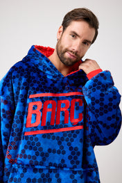 Snuggz Original Kids FC Barcelona Football Hooded Blanket