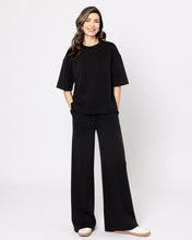 Snuggz Premium Black Sandwash Boxy T-Shirt