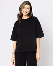 Snuggz Premium Black Sandwash Boxy T-Shirt