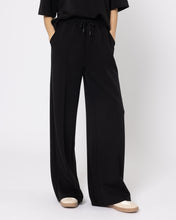 Snuggz Premium Black Sandwash Scuba Wide Leg Joggers