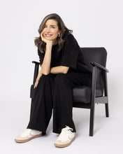 Snuggz Premium Black Sandwash Scuba Wide Leg Joggers