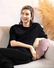 Snuggz Premium Black Sandwash Boxy T-Shirt