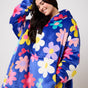 Snuggz Women Original Blue Flower Power Hooded Blanket