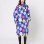 Snuggz Blue Flower Power Rain Poncho