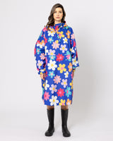 Snuggz Blue Flower Power Rain Poncho