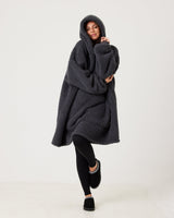 Snuggz Kids Lite - Charcoal Grey Hooded Blanket