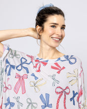 Snuggz Women Bow Print Bamboo Oversized Sleep Tee