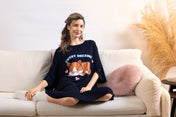 Snuggz Women Sweet Dreams Cat Oversized Bamboo Sleep Tee