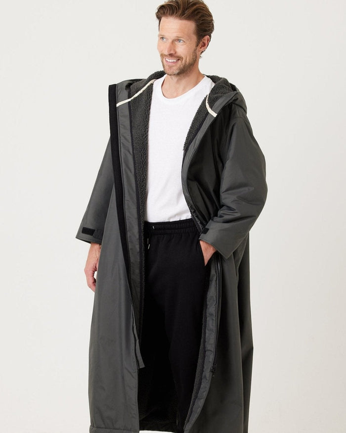 Snuggz Mens Charcoal Changing Robe