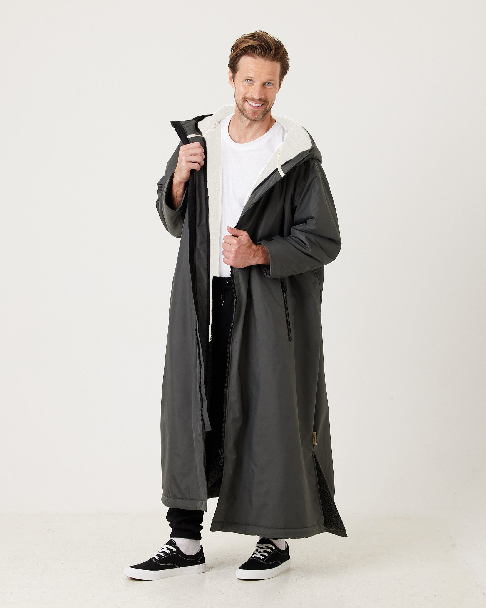 Snuggz Robe Snuggz Mens Charcoal Changing Robe