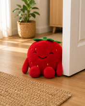 Snuggz Strawberry Weighted Plush Toy/Door Stopper