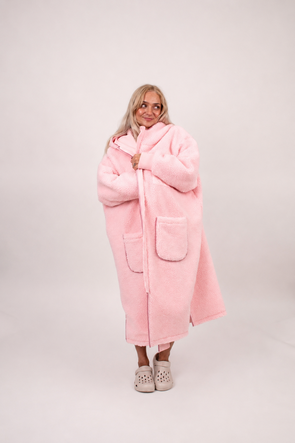 Snuggz Women Pink Reversible Changing Robe