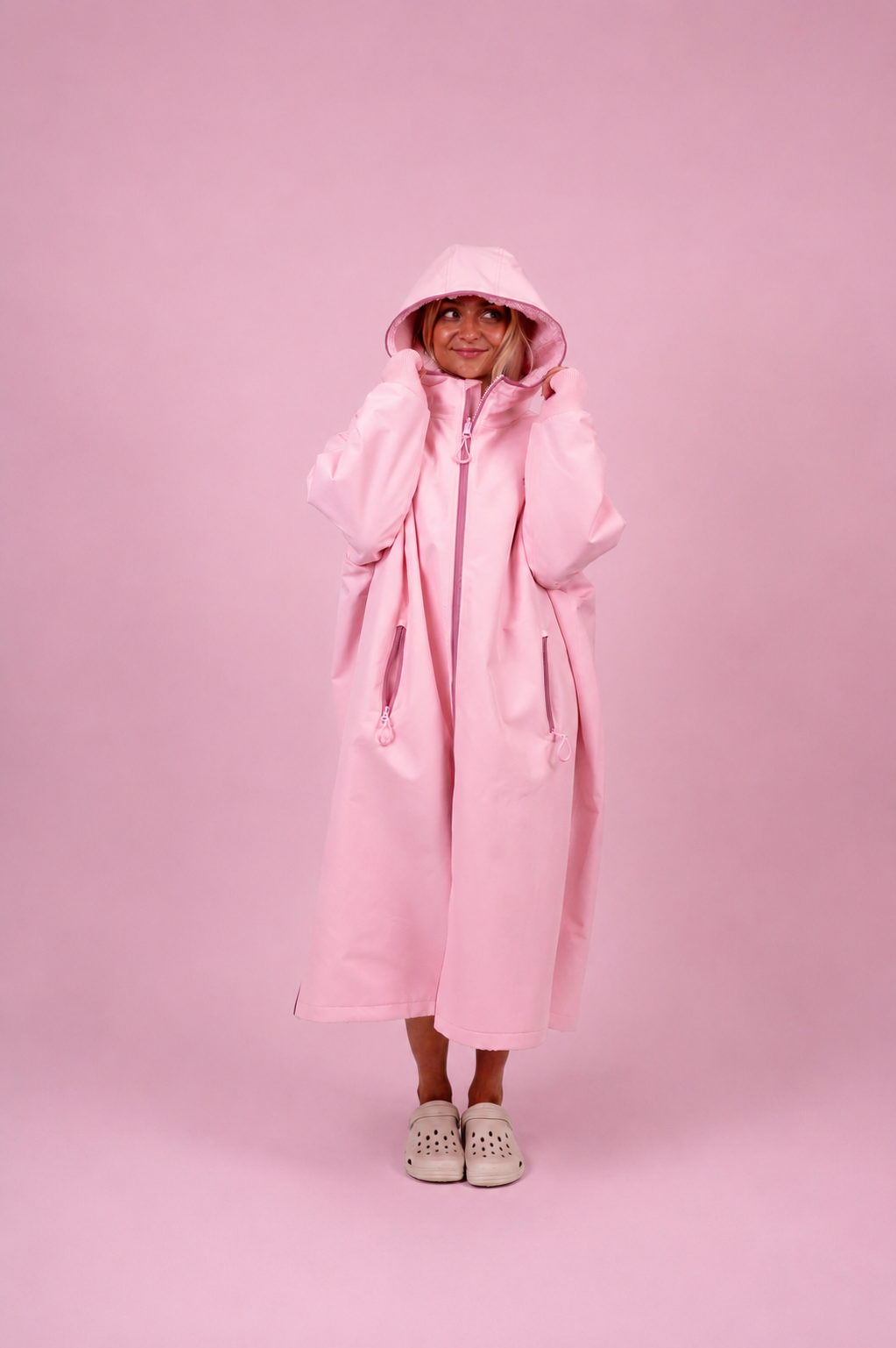 Snuggz Women Pink Reversible Changing Robe